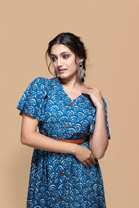 Indigo Blue Swirl Charm Tunic.